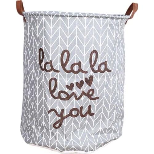 40*50cm New Folding Laundry Basket Yellow Arrow Couple Storage Barrel Large Laundry Storage Basket Toy Clothes Storage Basket