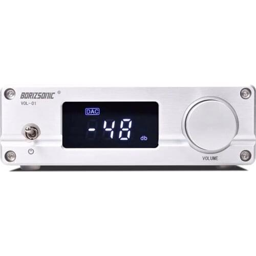 NJW1194 Bluetooth 5.0 APTX Stereo Receiver Remote Preamplifier 5 Way Input Volume control Preamp With Treble Bass LED Disply