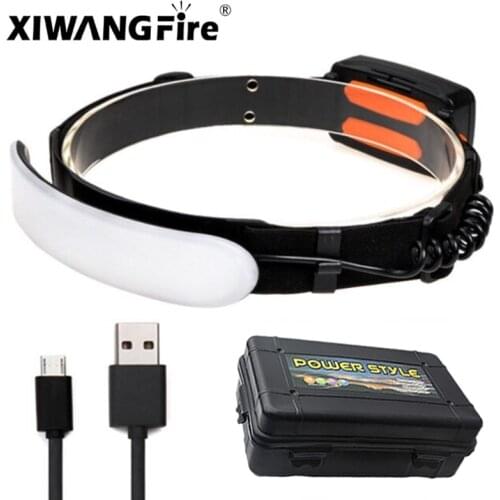 31PCS LED Headlamp Portable Mini Headlight With Built-in 5000 MaH 18650 Battery Flashlight USB Rechargeable Head lamp torch