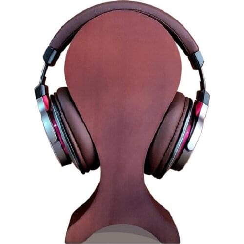 Univesal Headphone Hanger Headset stand holder Wood fish-shaped Earphone Desk Display Head-mounted Earphone Rack Bracket New 1PC