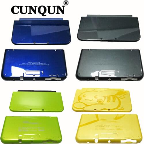 Top & Bottom Green Limited & PikachuYellow Housing Case For new 3DS XL Console Shell With Screws