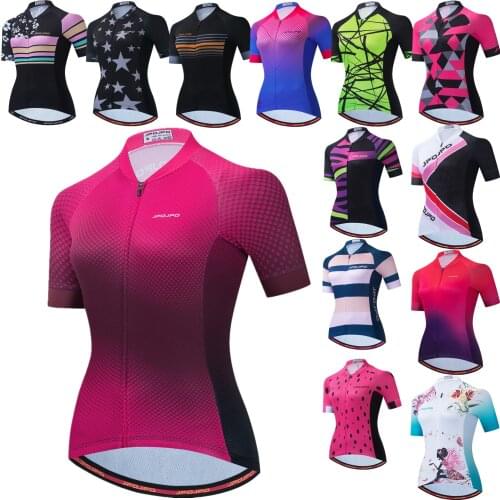 Women Cycling Jersey Maillot Ciclismo 2021 Female Pro Cycling Shirt Short Sleeve Bike Wear Summer Bicycle Clothing
