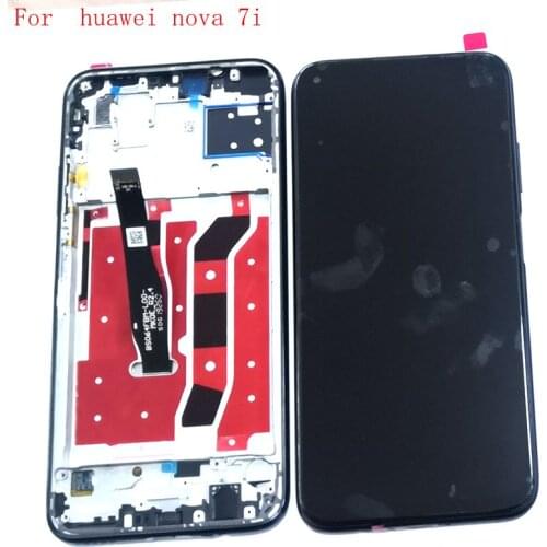 6.4" For Huawei Nova 7i Lcd Screen Display+Touch Glass Digitizer Frame For nova7i lcd JNY-LX2 JNY-L22B JNY-L21A