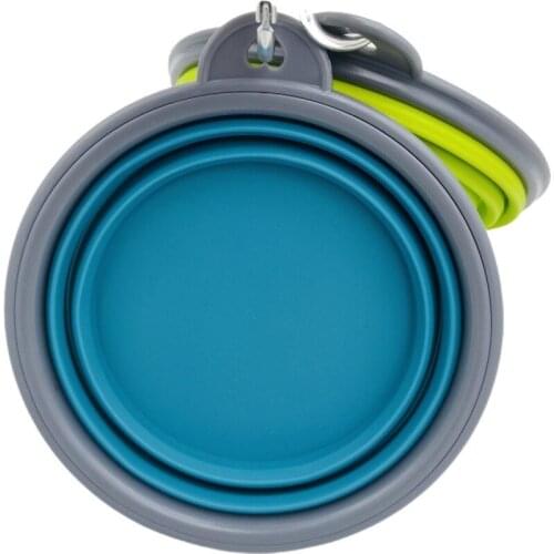 10Pcs/Lot Silicone Portable Folding Feeder Bowls for Dog