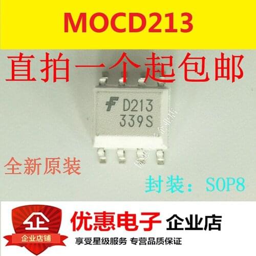 10PCS New original MOCD213R2M MOCD213M printing die D213 SOP-8 patch