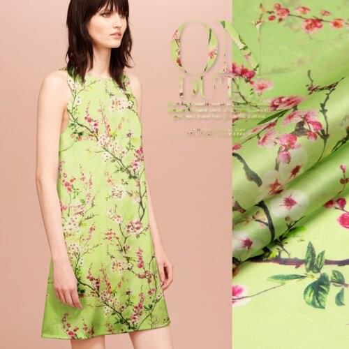 135 cm wide silk organza fabric satin 14 mm natural silk fabric printed crisp dress organza satin fabric wholesale silk cloth