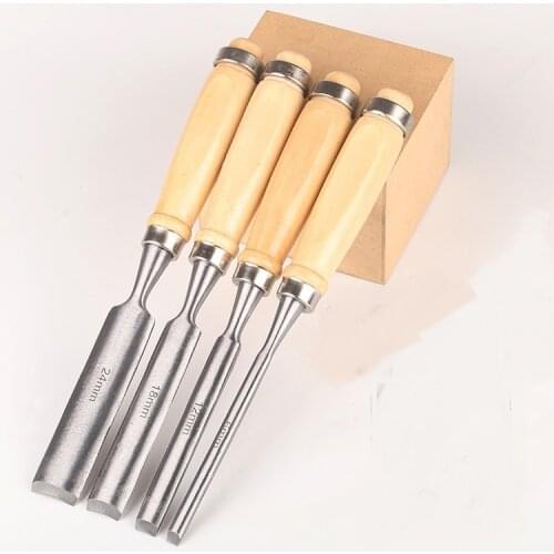 New 4type 6,12,18,24mm Semicircular chisel Carving Set Wood gouge Chisel Woodworking Tool