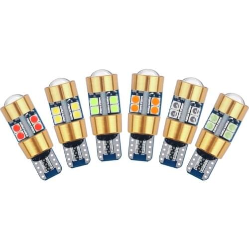 1pc High Bright Car T10 W5W Led Light 194 168 Socket Auto License Plate Lamps Daytime Running Work Side Mark Bulbs 12v Diode