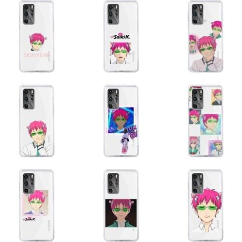 The Disastrous Life of Saiki K Saiki Phone Case For Huawei P40 P30 P20 Mate Honor 10i 30 20 i 10 40 8x 9x Pro Lite Transparent