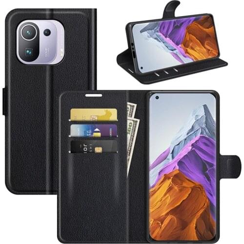 For Xiaomi mi 11 Pro Case Cover Wallet Leather Flip Leather Phone Case For Xiaomi mi 11 Pro mi 11 Lite Stand High Quality Cover