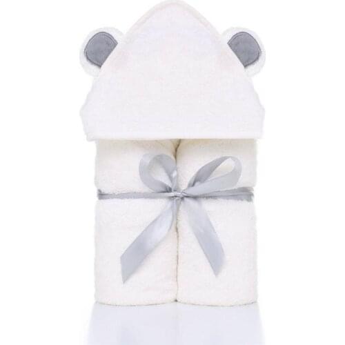 Baby Hooded Bathrobe Baby Bath Towel With Hooded Cloak Newborn Bathrobe Bamboo Fiber Super Soft Absorbent Autumn Winter Quilt