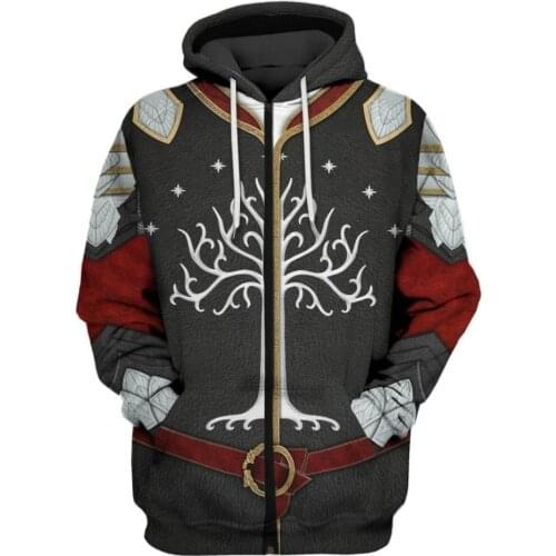 Tree of Gondor Decal Sticker Custom Hoodies Apparel For Men/Women Harajuku Fashion Sweatshirt Cosplay Casual Jacket DW0036