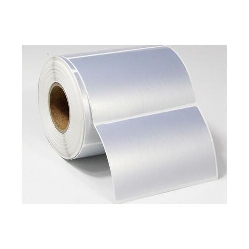 Sticker label 100*65mm 500pcs/Roll Thermal Transfer Silver PET Label Waterproof Tearproof Oilproof Barcode Label