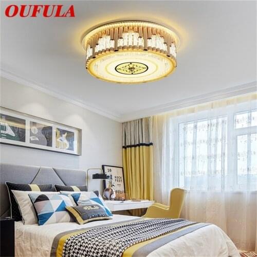 OUFULA Crystal Ceiling Lighting Postmodern Luxury LED Lamp Fixtures Home For Dining Room Decoration