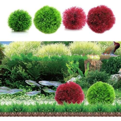 Simulation Grass ball Aquarium Decor Water Weeds Ornament Plant Fish Tank Decorations