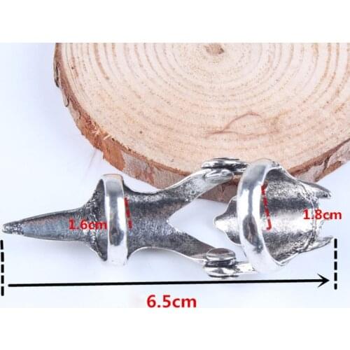 Knuckle Ring Gothic Personality Skull Jewelry Antique Vintage Bronze Punk Cosplay Full Finger Rings Long Hollow Fashion Unisex