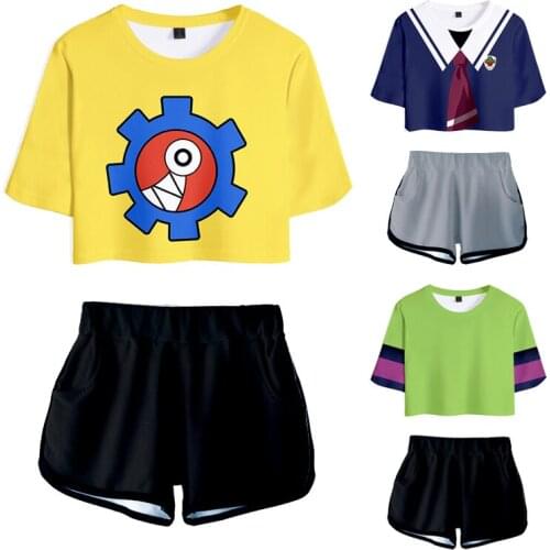 SK8 the Infinity Cosplay Costume T-Shirt Shorts Anime MIYA Short Sleeve T shirt Shorts Sport Suits Girls Tees Running Sets Women