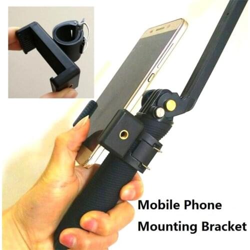 Clownfish 3-way Monopod Phone Lock Clip Perche Selfies For Gopro Hero7 6 5 4 3 Sj4000 SJ6/7/8 H9 Xiaomi Yi 4K Camera Accessories