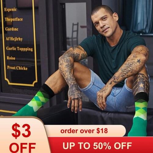 SeeBest Mens funny novelty dress socks Diamond argyle long colorful pattern gifts box set pack cool guys husband boyfriend crew