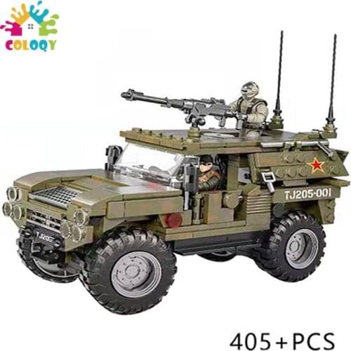 New 2021 World War 2 WW2 Army Military Soldier City Police SWAT Stryker Vehicle Model Building Blocks Bricks Kids Toys Gift