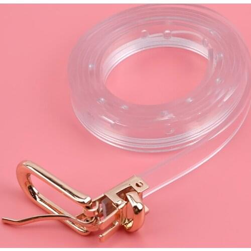 Transparent Waistband Invisible Punk Waist Belt Fashion Transparent Pin Buckle Wide Waist Bands Apparel Accessories