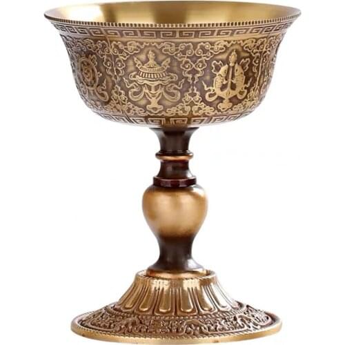 Hand Embossed Brass Type Candle Cup Collection Romantic Flower Golden Candlestick Wedding Bar Dinner Home Table Decoration