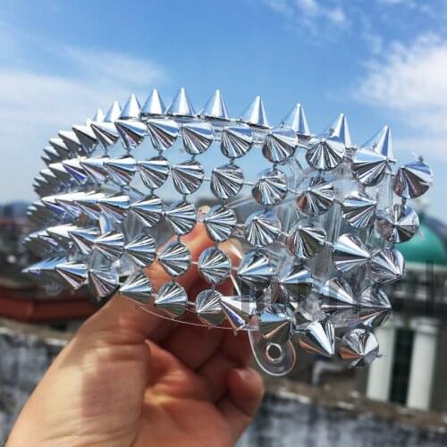 Handmade wholesal New Rivet Spike Decoration Wild Rock Punk Sunglasses Goggles Cool Fashion Stage Bar Party Sun Glasses NX