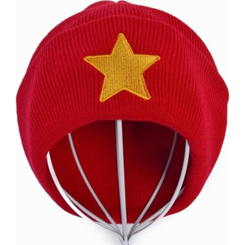 Pentastar Star Steven Universe hat Red winter Warm Knitted Caps Hat For Men Women hedging hat Crochet beanie hat