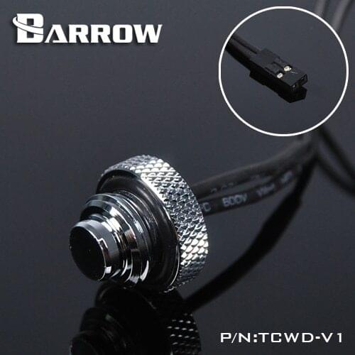 Barrow TCWD-V1 / TCWDL-V1, 10K temperature water stop sealing plug, G1 / 4 water cooling plug, standard type and Extended type