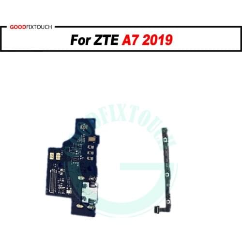For ZTE Blade A7 2019 USB Charger Charging Port Dock Connector Board Parts Power Volume with button power on off For A7 2019