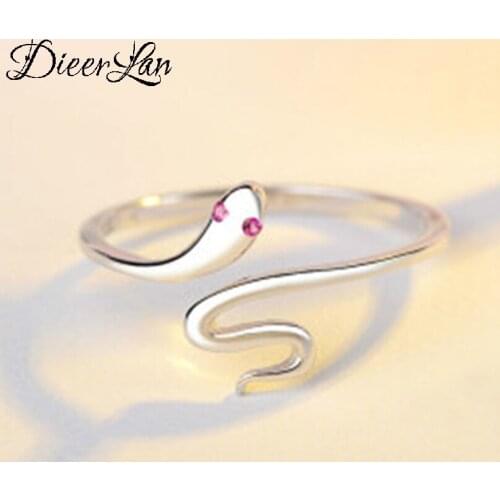 Snake Rings For Women Open Rings Brand Female Jewelry Valentines Day Gift