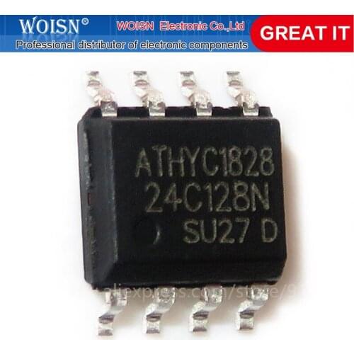 10PCS AT24C128N 24C128N 24C128 AT24N128 SOP-8 EEPROM SERIAL EEPROM 128K (16K x 8) 2WE 1.7V new original In Stock