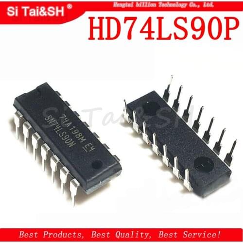 10PCS HD74LS90P DIP14 HD74LS90 DIP SN74LS90N 74LS90 SN74LS90 74LS90N new and original IC