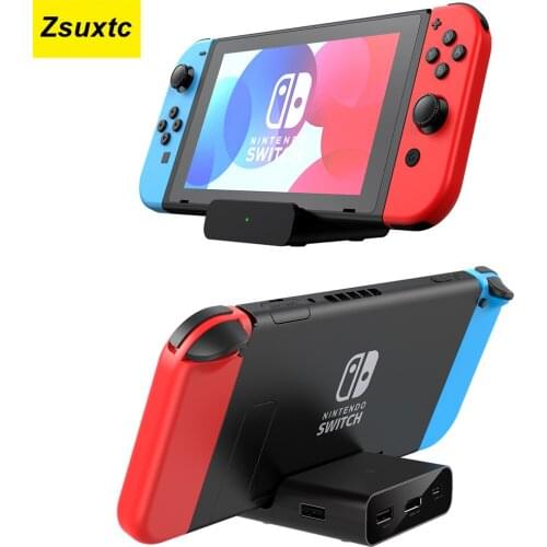 2 In 1 Charging Dock And Video Converter For Nintendo Switch 1080P HDMI to TV Type C 2A Fast Charger Base Stand Charger Base