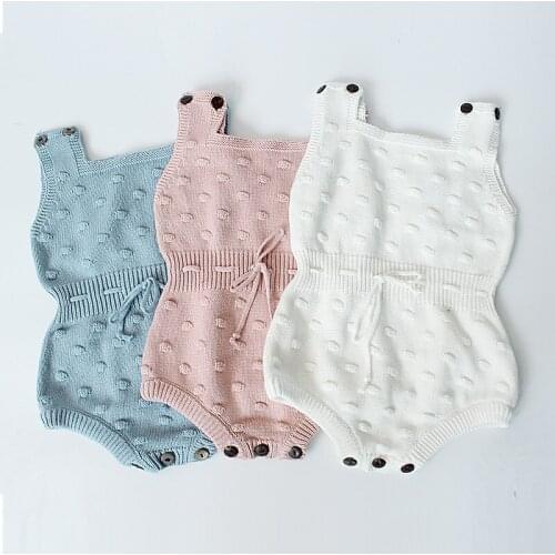 2017 Spring Baby Knitted Rompers Cute Newborn Baby Boy Girl Clothes Overalls Kids Knitted Jumpsuits Newborn baby clothes