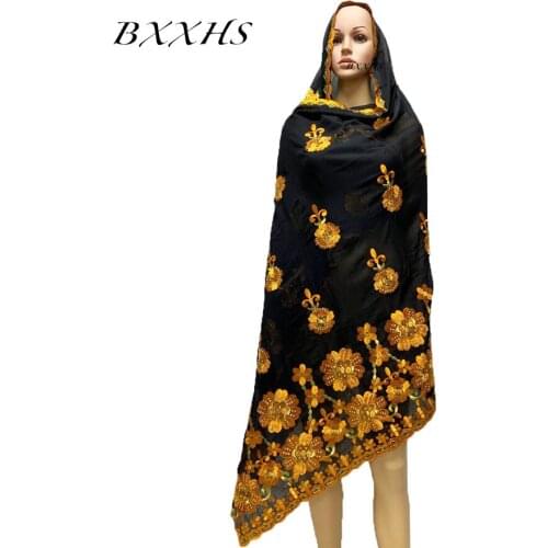2020 New African Muslim Women Scarfs soft cotton HEADSCARF big size scarf for shawls wraps