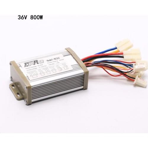 36V 800W Electric Scooter Brushed Motor Brush Speed Controller Box For Electric Bicycle Scooter E-Bike Mini Bike Go Kart
