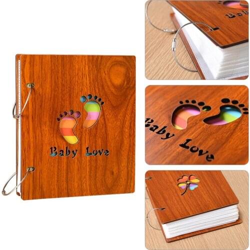 Baby Family Recording Album Wooden Baby Growing Up Recording Book Childrens Commemorative Album Mommy And Baby Supply