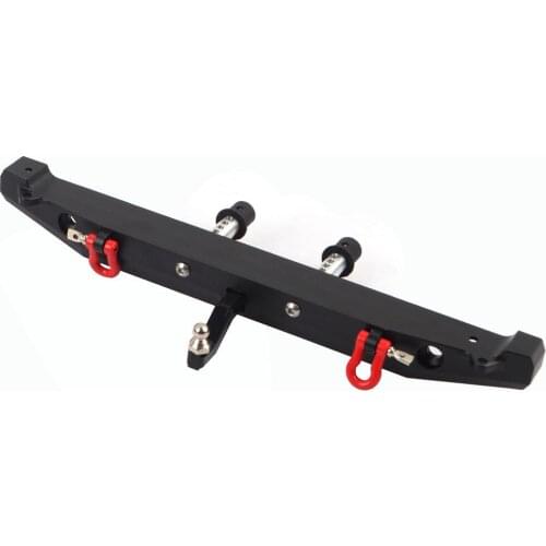 Aluminum Rear Bumper W/ Spare Tire Carrier LED Light for Gen8 Gen7 Scout II Redcat Racing Car Upgrade Parts