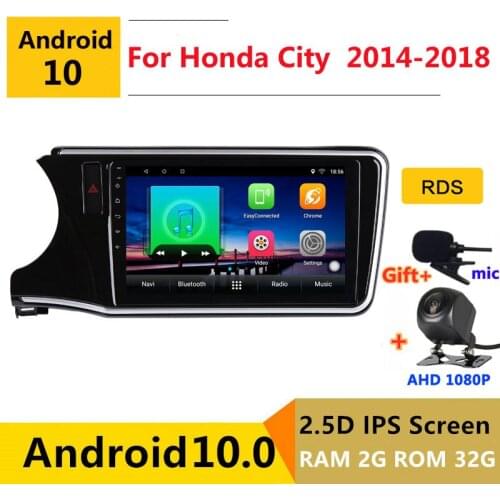 Android 10 Car DVD Multimedia Player GPS For honda City Grace 1 2014 2015 2016 2017 2018 audio auto radio stereo navigation