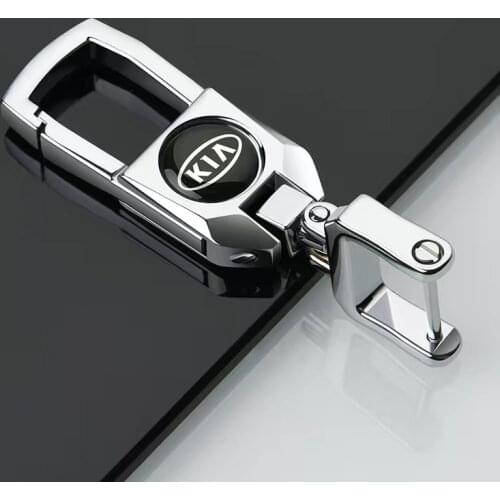 3D Zinc Alloy Metal Car Keychain Key Ring Chain For KIA Rio K2 K3 K5 K4 Ceed Cerato Sportage Soul Forte Picanto Auto Accessories
