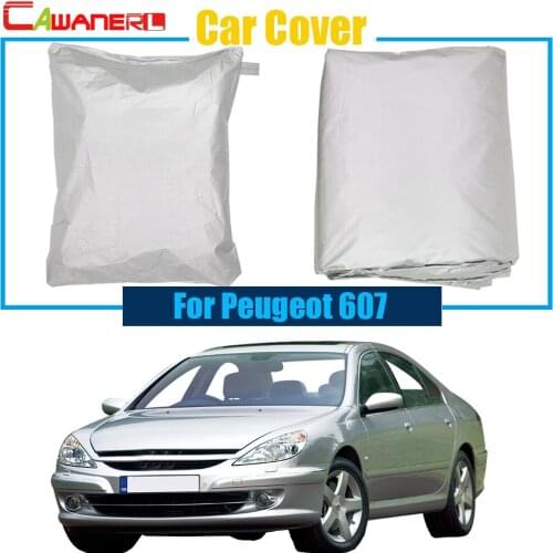 Cawanerl Car-Cover Car Cover Anti UV Rain Snow Sun Resistant Sun Shade Protector Cover For Peugeot 607