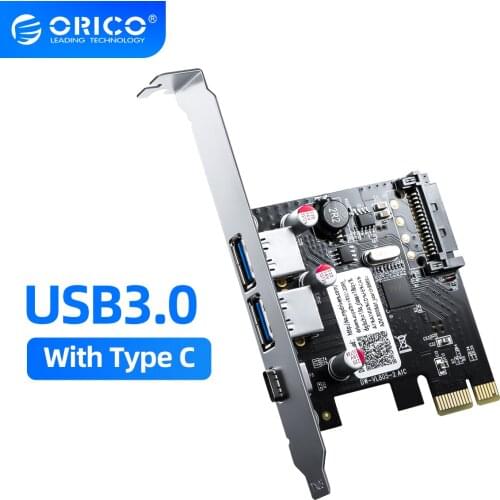 ORICO USB3.0 PCI Express Expansion Card Type-c Port Gigabit Network Rj45 Expansion for Mac Windows Linux