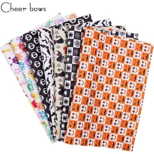 Cheerbow 22cm*30cm Skull Halloween Leather Sheets Monster Vinyl Leather For Bows DIY Festival Decor Handmade Kids Bags Materials