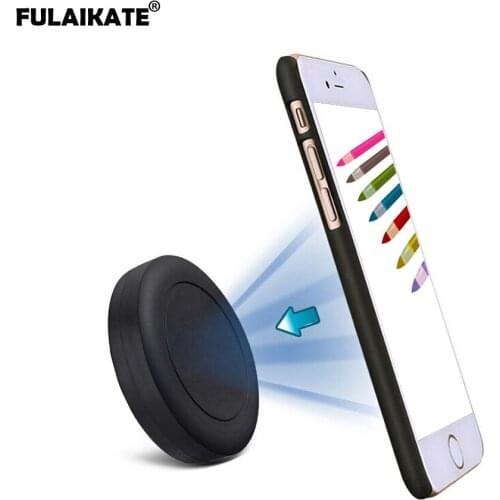 FULAIKATE Extra Slim Universal Stand for iPhone6 6s 7 Plus Stick on Flat Dashboard Smart phone Magnetic Car Mount Holder