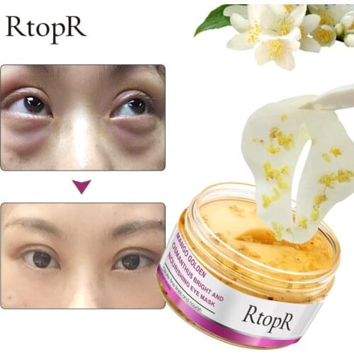 RTOPR Eye Mask Mango Golden Osmanthus Bright And Nourishing Skin Care Anti-Puffiness Dark Circle Anti-Aging Treatment Mask