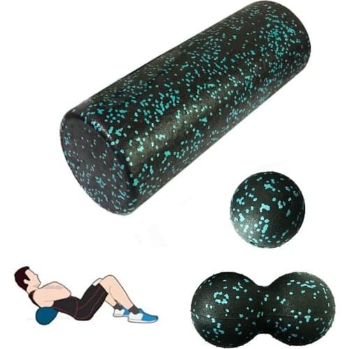 Yoga Block Roller Fitness Ball Set EPP High Density Foam Roller Deep Tissue Massage Pilates Body Muscle Release Exercises