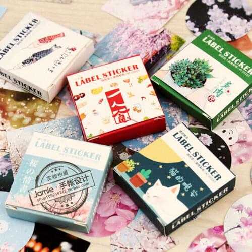 2pcs Label sticker Cat Plant lovers Letter Stickers Beautiful Hand-painted Fairy stickers For Notebook 40 sheets