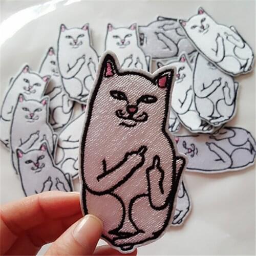 New Products-Cat Embroidered Cloth Wholesale Clothing Shoes And Clothing Accessories DIY Patch Accessories