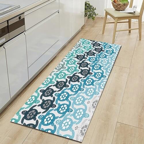 2021 New Design Doormat Modern Hallway Kitchen Long Mats Thick Absorb Water Non-slip Bathroom Foot Carpet Pattern Floor Mat